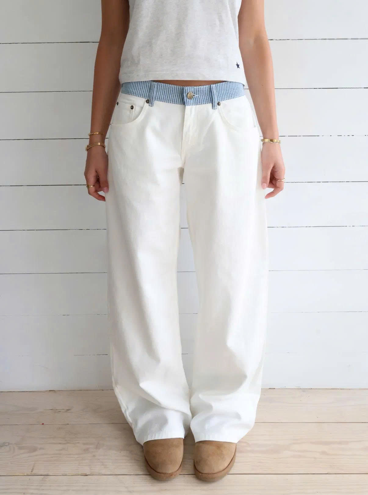 Jodie Adjustable Wide Leg Jeans