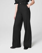 Tummy Control Stretch Twill Wide Leg Pant
