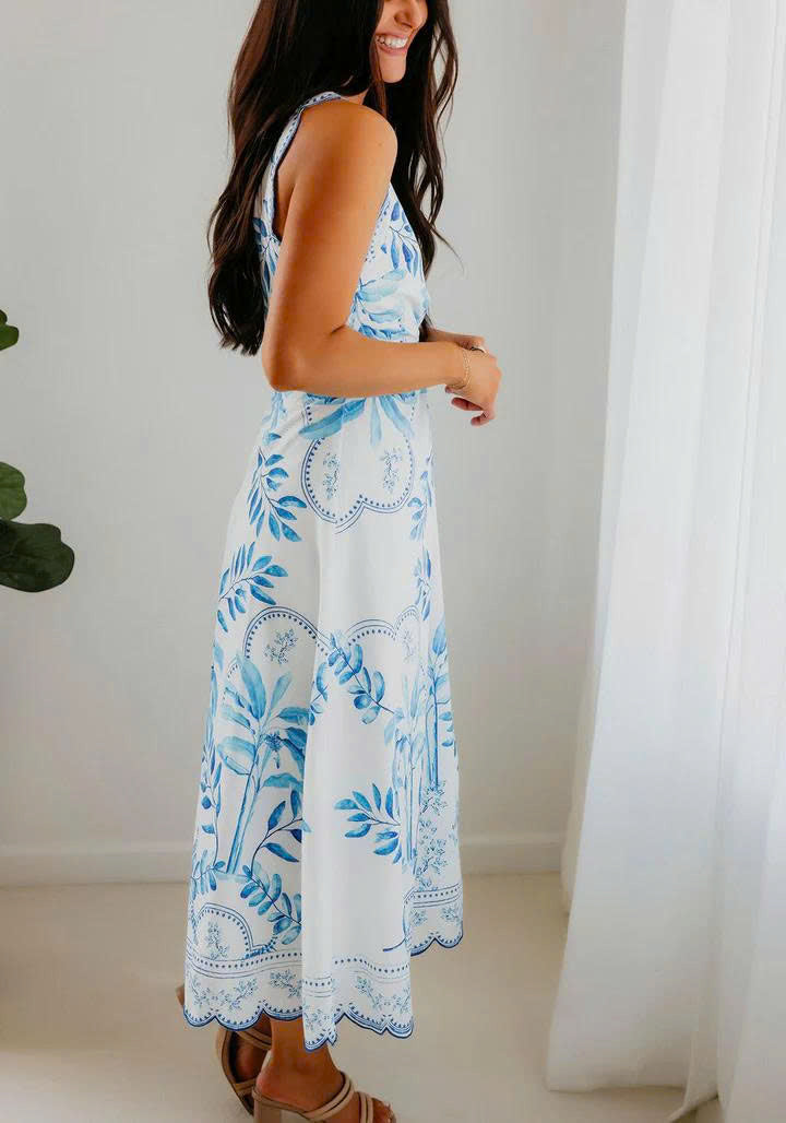 Kyla Printed Midi Dress